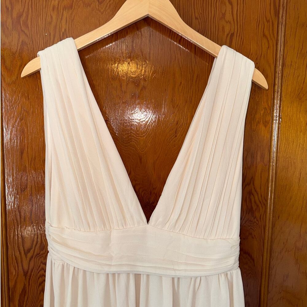 New Lulu’s Heavenly Hues Cream Maxi Dress Women’s size M - Picture 3 of 9